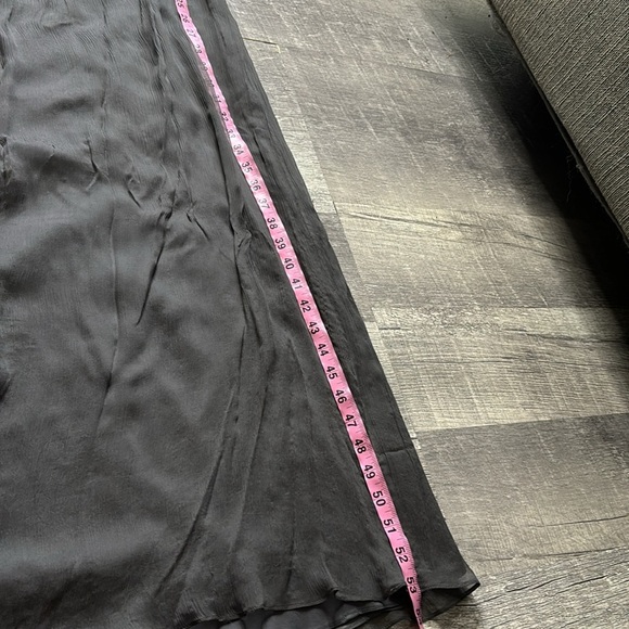 AMSALE charcoal Silk Chiffon - Picture 4 of 10